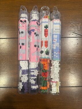 LOT OF 6 Target Bullseye Mini Hashtag Building Blocks NEW Easter Bunny Skeleton